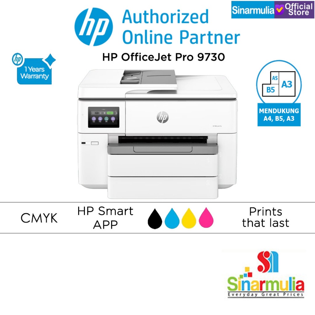 Jual Printer HP OfficeJet Pro 9730 Wide Format All-in-One | Shopee ...