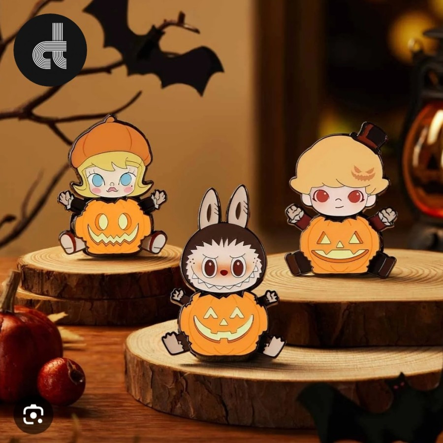 Jual Pop Mart Happy Halloween Party Series Pumpkin Fridge Magnet Badge ...