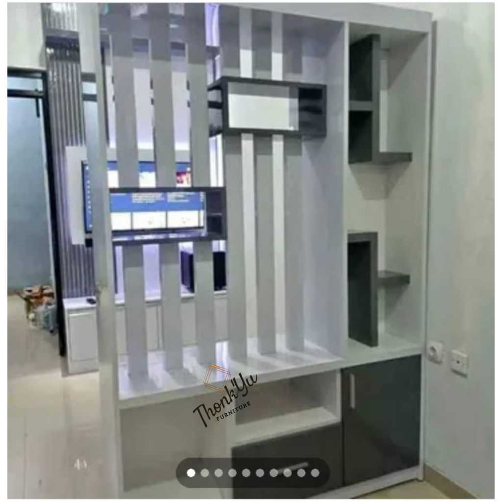 Jual Backdrop Tv LED + Lampu LED + Rak + wall mount Minimalis | Shopee ...