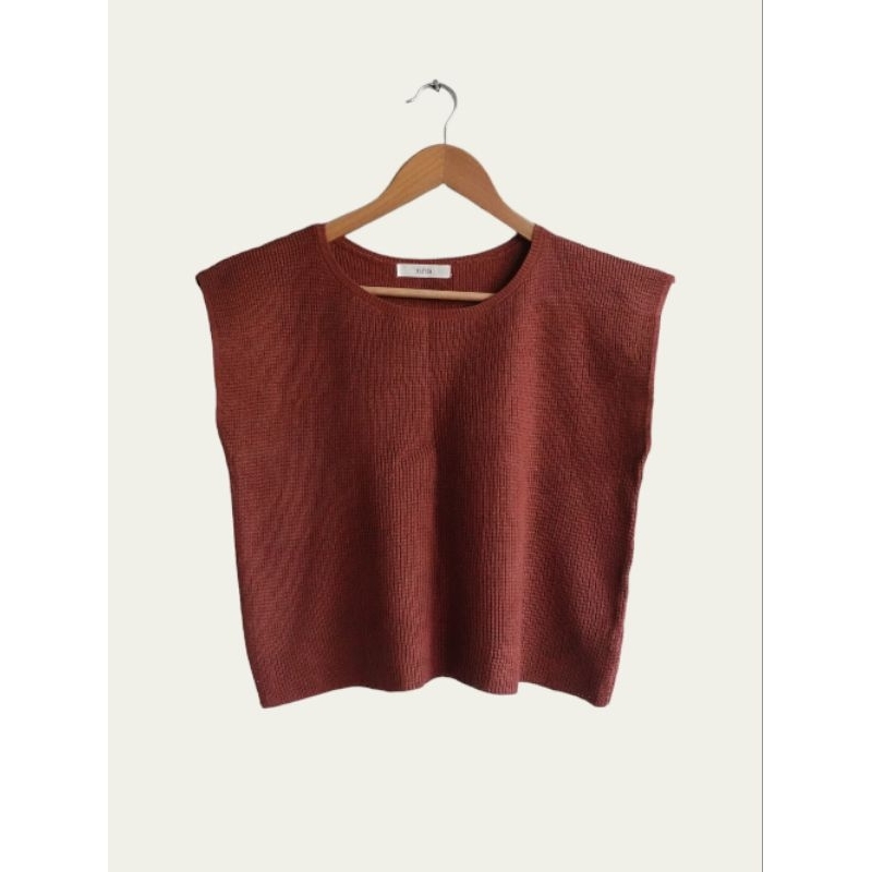 Jual Vest Rajut Terracotta | Shopee Indonesia