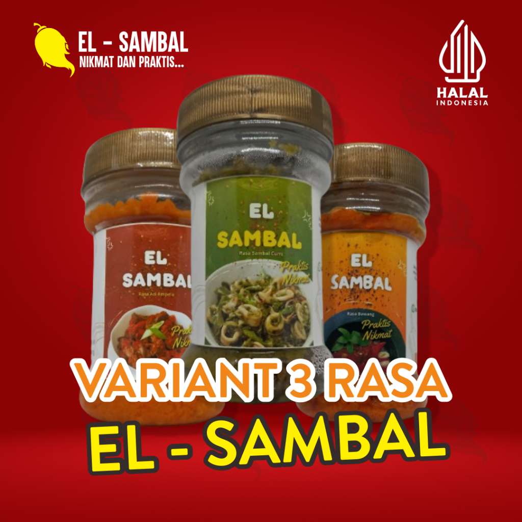 Jual 3 Rasa Sambal Pilihan El Sambal Original | Shopee Indonesia