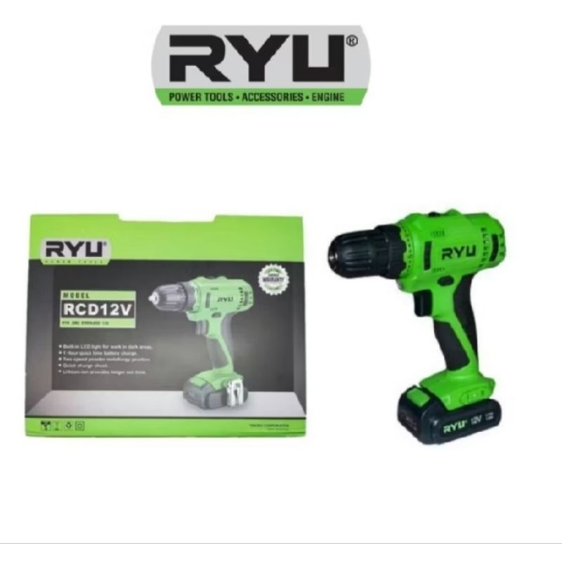 Jual RYU Cordless RCD 12V Mesin Bor Baterai 12Volt set | Shopee Indonesia