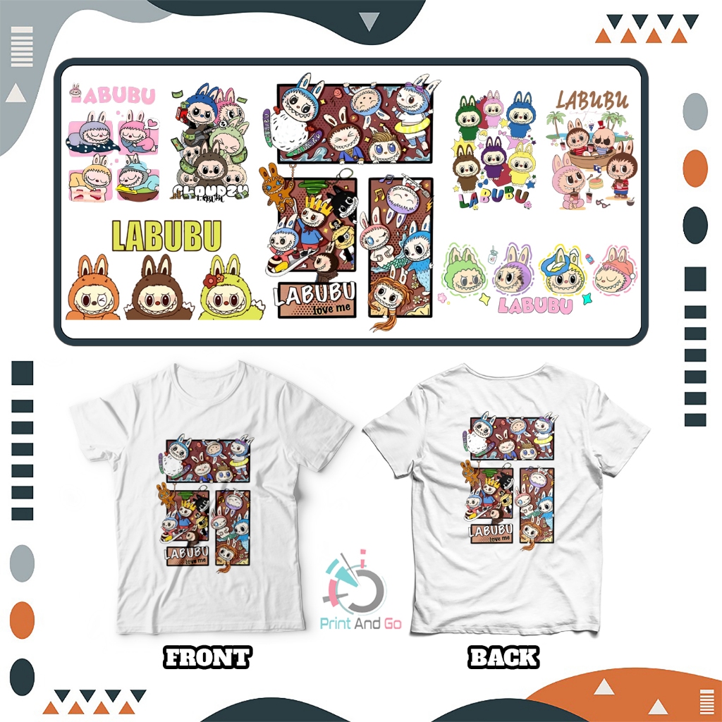 Jual SABLON SETRIKA SABLON DTF PRINTING TEMA KARTUN LABUBU VOL1 (UKURAN ...