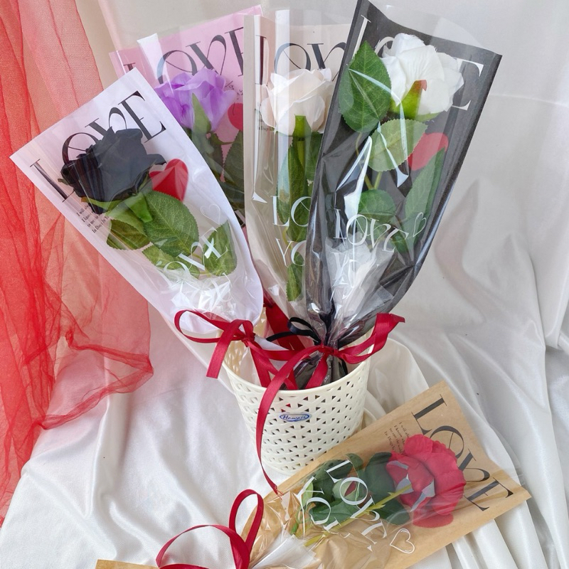 Jual Bunga Mawar Tangkai / Single Rose Gift Wisuda, ultah, anniversary ...