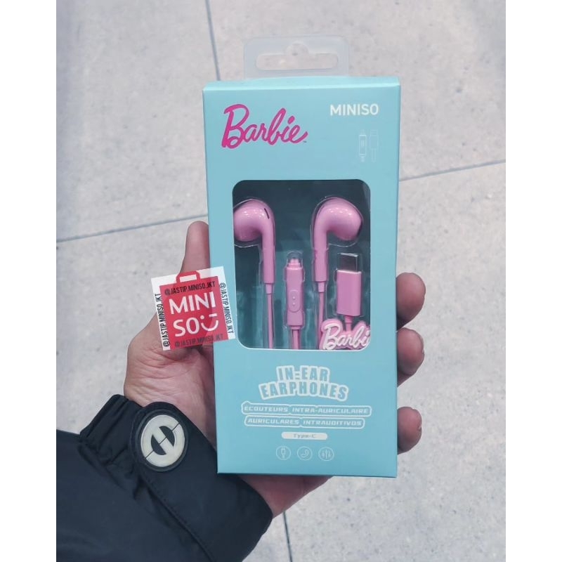 Jual MINISO x BARBIE in-Ear Earphones BARBIE Shining Collection