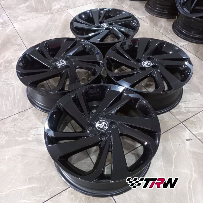 Jual VELG ORI STANDAR TOYOTA RAIZE R17X6 PCD 4X100 ET 40 BLACK | Shopee ...