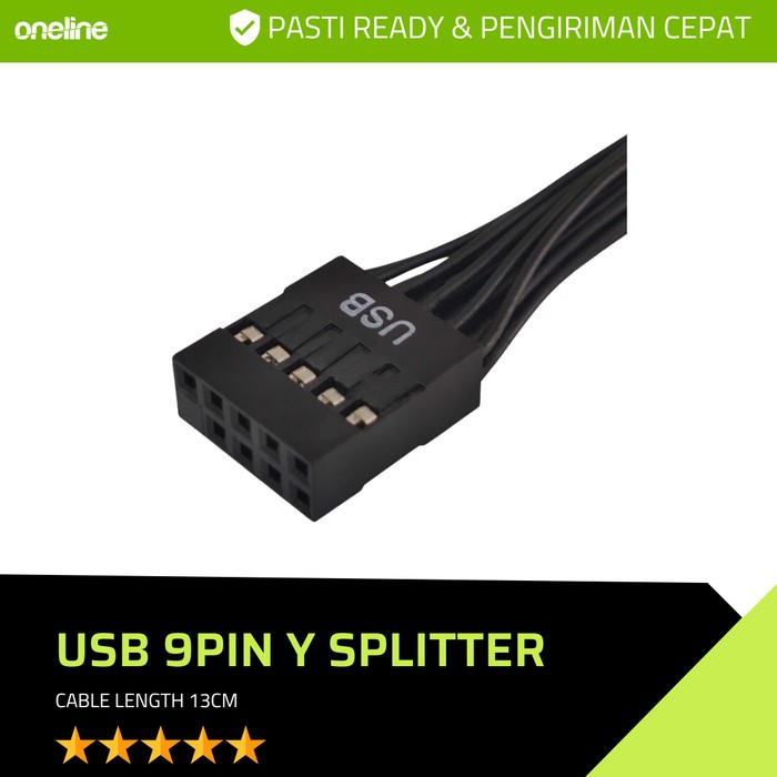 Jual Kabel Y Splitter 1-to-2 USB Header | Kabel USB Front Header ...