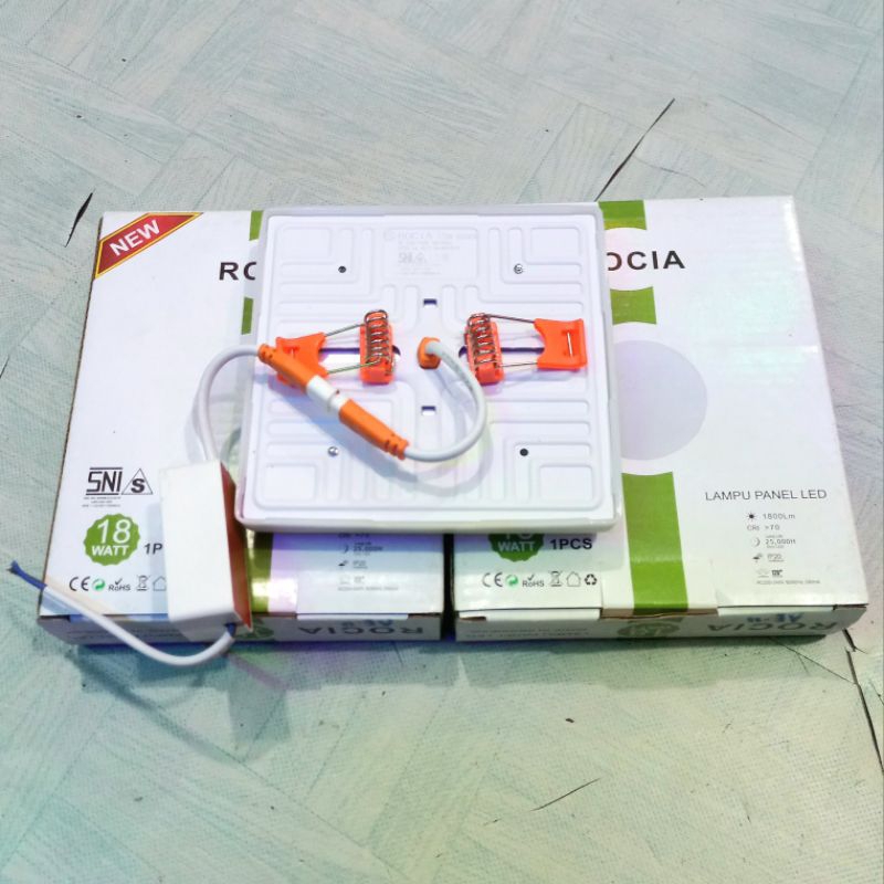 Jual Lampu Led Panel Downlight Inbow Kotak SNI Rocia 9 18 Watt | Shopee ...