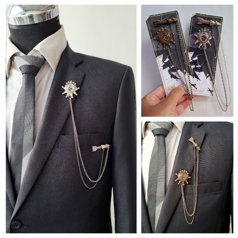 Jual Lapel pin rantai/bros rantai jas - vintage panah | Shopee Indonesia