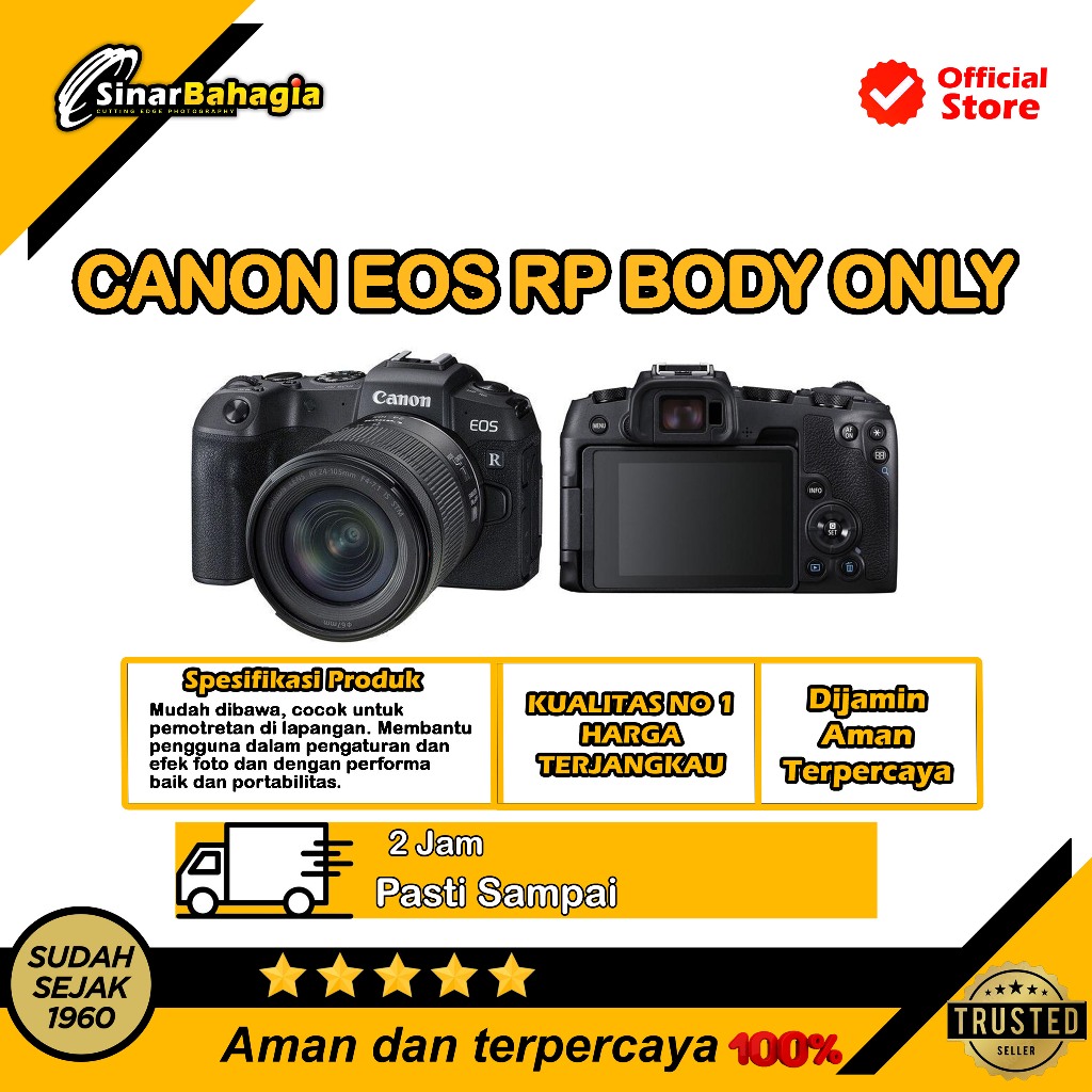Jual Canon EOS RP Kamera Mirrirless Garansi Resmi ori garansi 2 tahun ...
