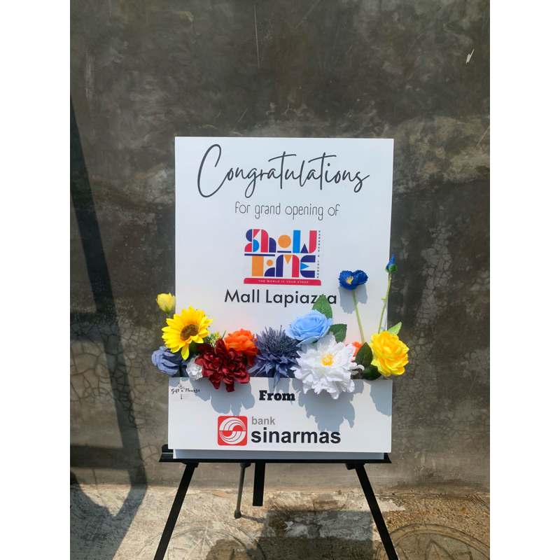 Jual PROMO Papan Bunga 50x70 / Flowers Box Sign / Welcome Sign | Shopee ...