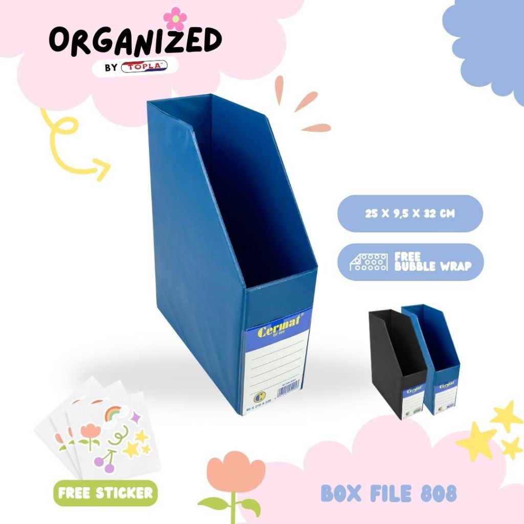 Jual Topla box file 808 tempat penyimpanan folder file kertas buku ...