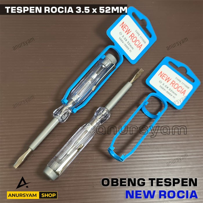 Jual TesPen Listrik ROCIA 17150B / Obeng Tes pen New ROCIA | Shopee ...