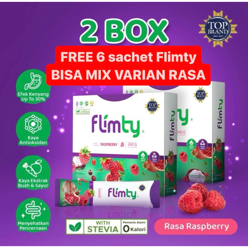 Jual Flimty Fiber -PROMO 2 Box FREE 6 SACHET Bisa mix rasa Varian ...