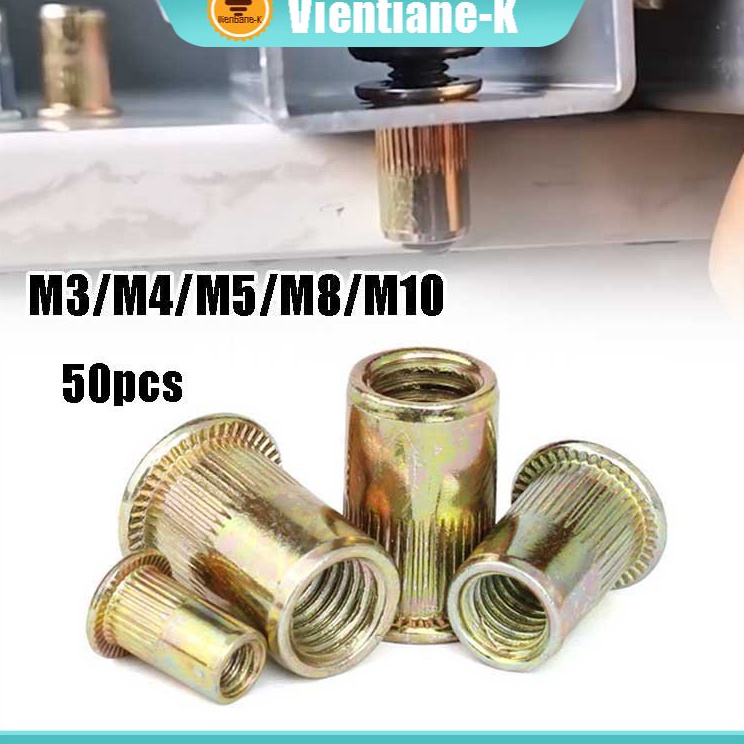 Jual Pusat Hemat 5pcs Rivet Nut Rivnut Flat Nut M3 M4 M5 M8 M1 | Shopee ...