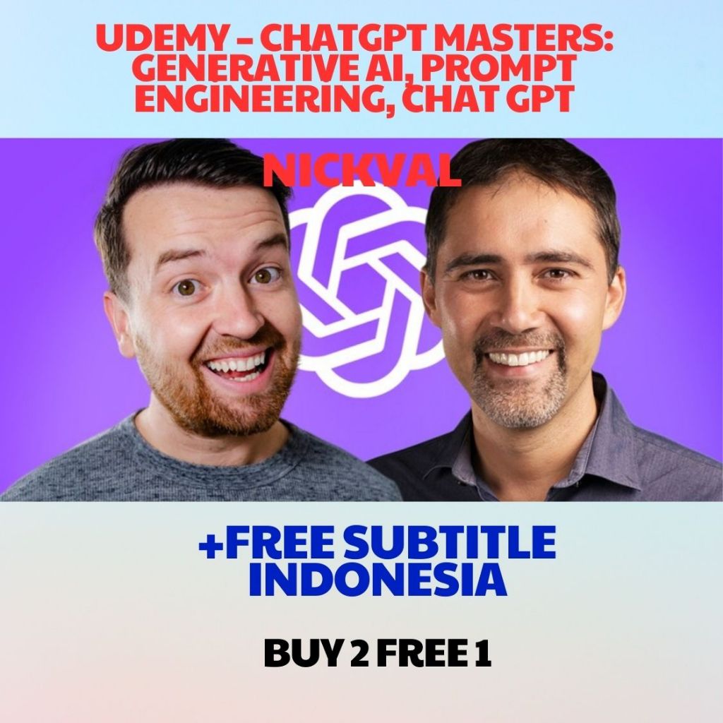 Jual Udemy – ChatGPT Masters: Generative AI, Prompt Engineering, Chat ...