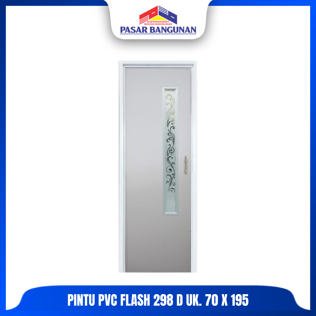 Jual Pintu PVC Flash 298 D Putih Pintu KM Kr/Kn | Shopee Indonesia