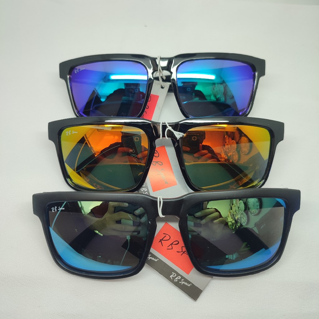 Sunglasses, Kacamata Pria RB Space SKY Fashion, Kacamata Kotak Lensa Gelap  OS063PRV