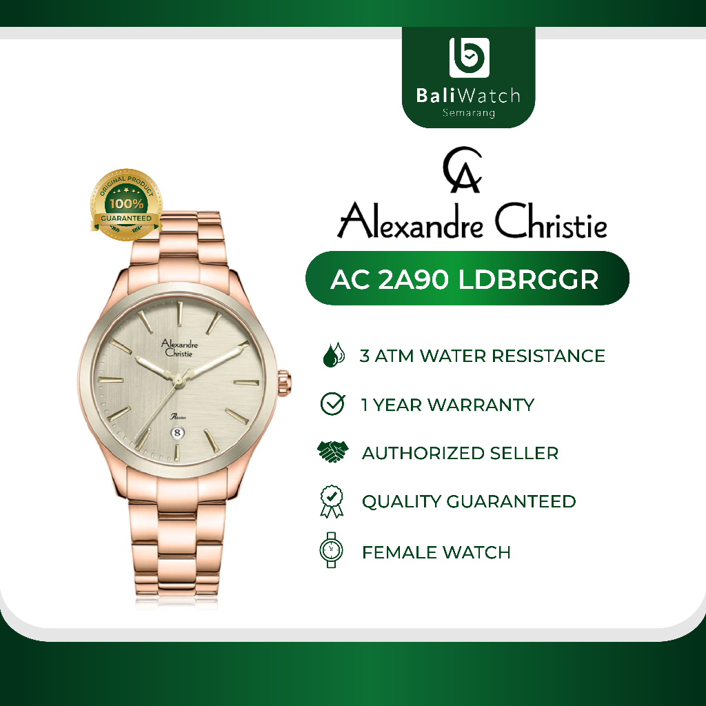 Jual Alexandre Christie AC 2A90 LDBRGGR Jam Tangan Wanita | Shopee ...