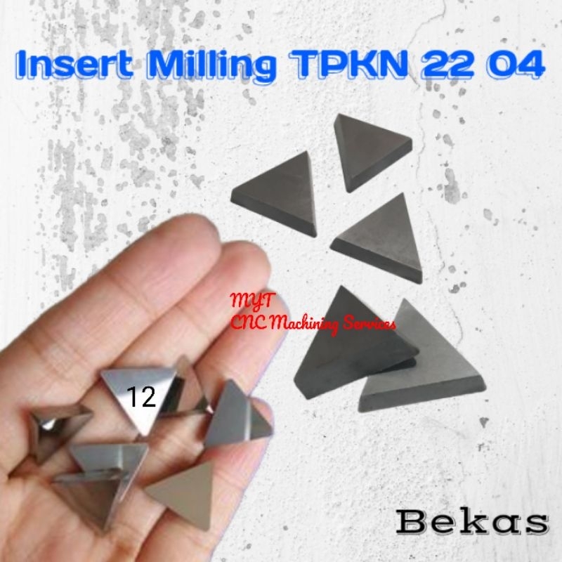 Jual Insert Milling TPKN 2204 Pahat Pisau Miling TPKN 22 04 Carbide ...