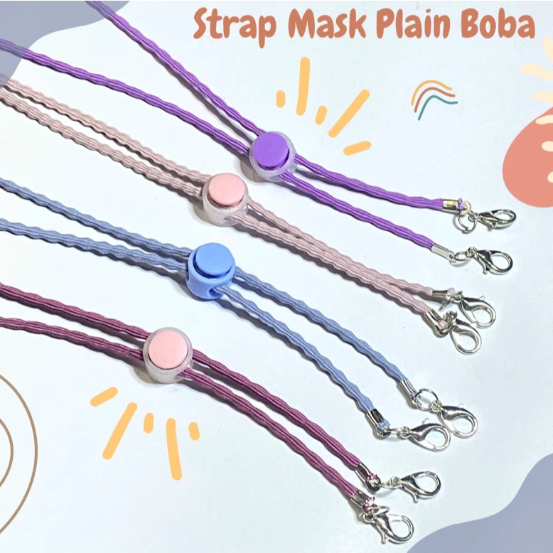 Jual ( STRECH BESI 1 ) Strap Masker 2in1 Premium - Desain Elegan ...