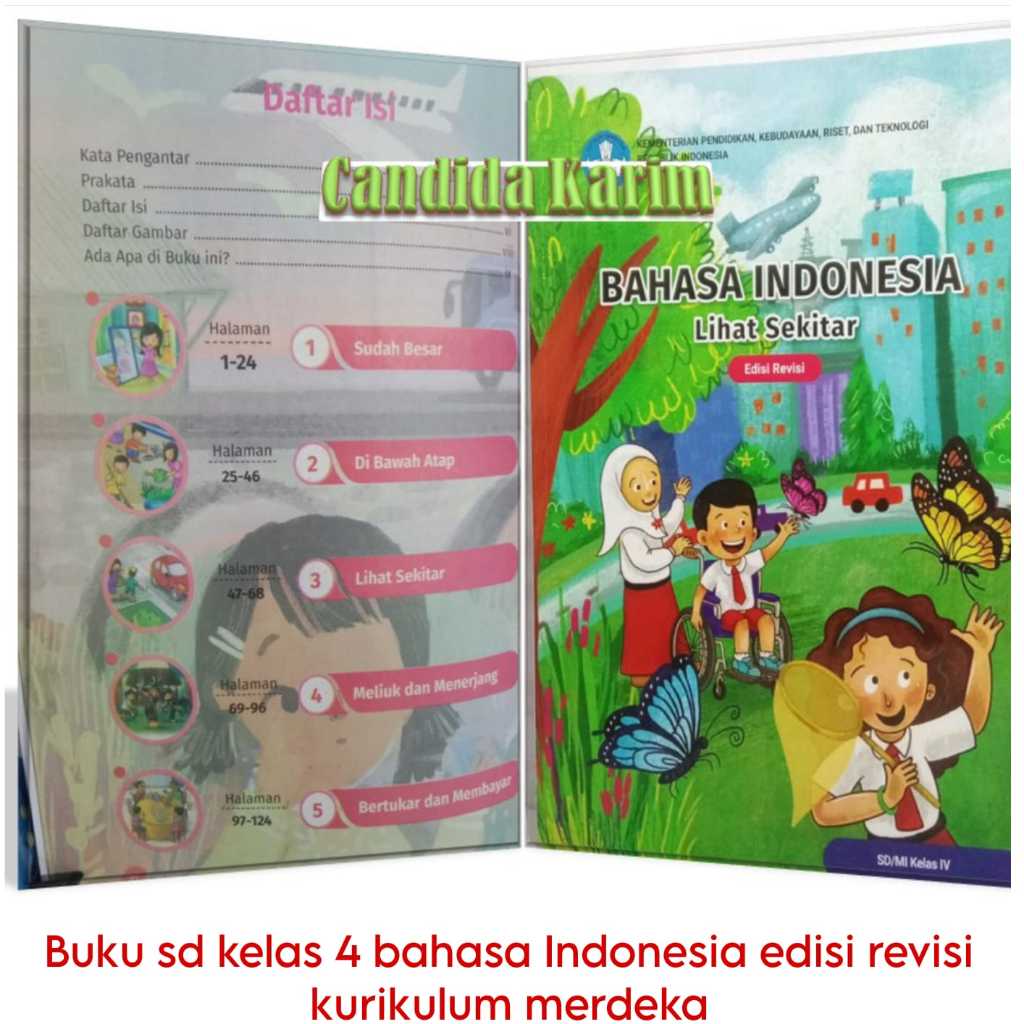 Jual Buku bahasa Indonesia kelas 4 IV sd edisi revisi kurikulum merdeka ...