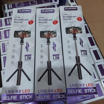 Z3 MEREK K9 LED Tongsis Tripod Bluetooth 1.7m Tripod Tongsis Untuk Live Tripod Hp Android