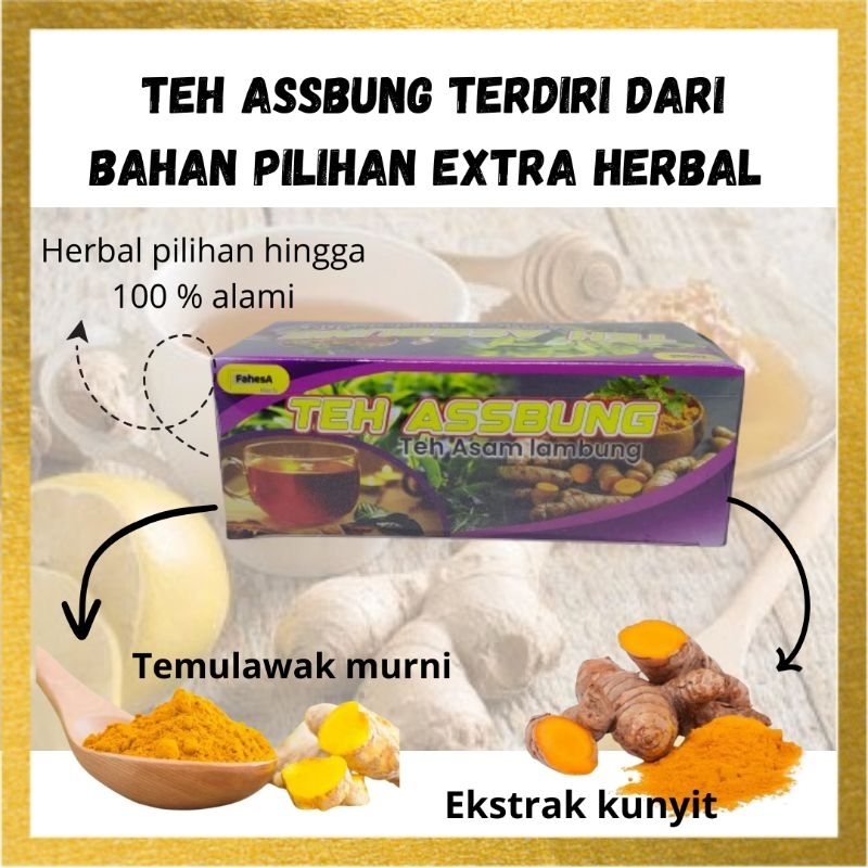 Teh Asam Lambung Assbung Teh Sakit perut Maag Migren Nyeri Lambung Tungkak Lambung Infeksi Lambung Fahesa Herba