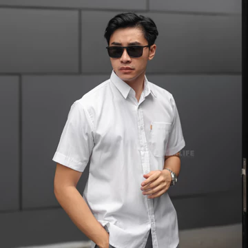 AFTERLIFE Kemeja Pria Basic Chroma Lengan Pendek All Varian