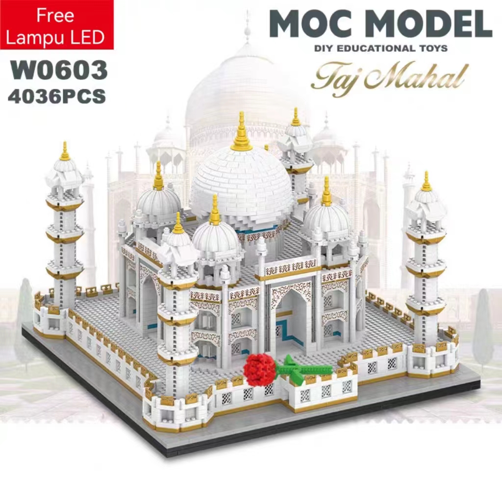 Jual Mainan Bricks Taj Mahal Miniatur Nano Bloks Bangunan Edukasi ...