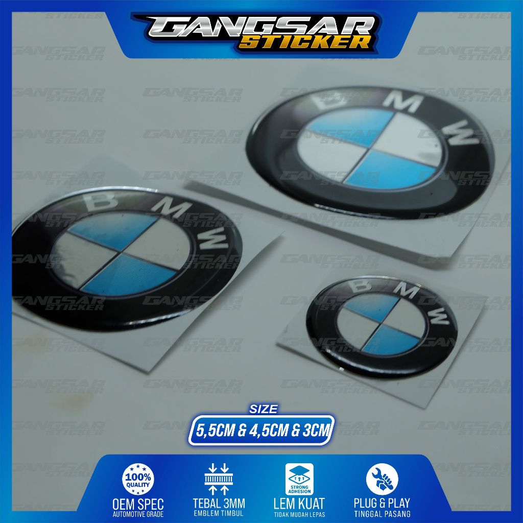 Jual emblem logo bmw bulat / emblem timbul bmw | Shopee Indonesia