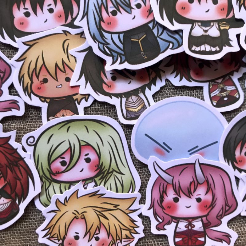 Jual 16 pcs tensura sticker, tensei shitara slime datta ken, slime ...