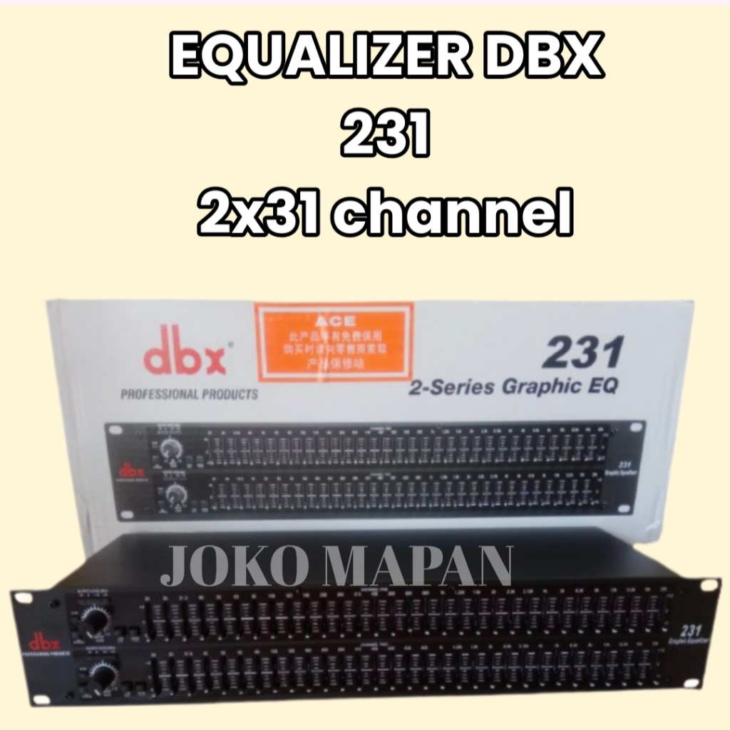 Jual EQUALIZER DBX 231 EQUALISER ORIGINAL 231 NEW 2 SERIES GRAPHIC EQ
