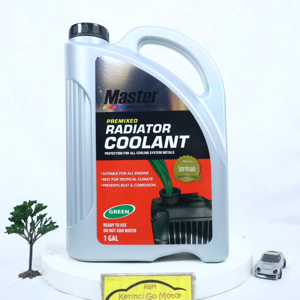 Jual Master Air Radiator Coolant Hijau 4 Liter Cairan Pendingin Mobil ...