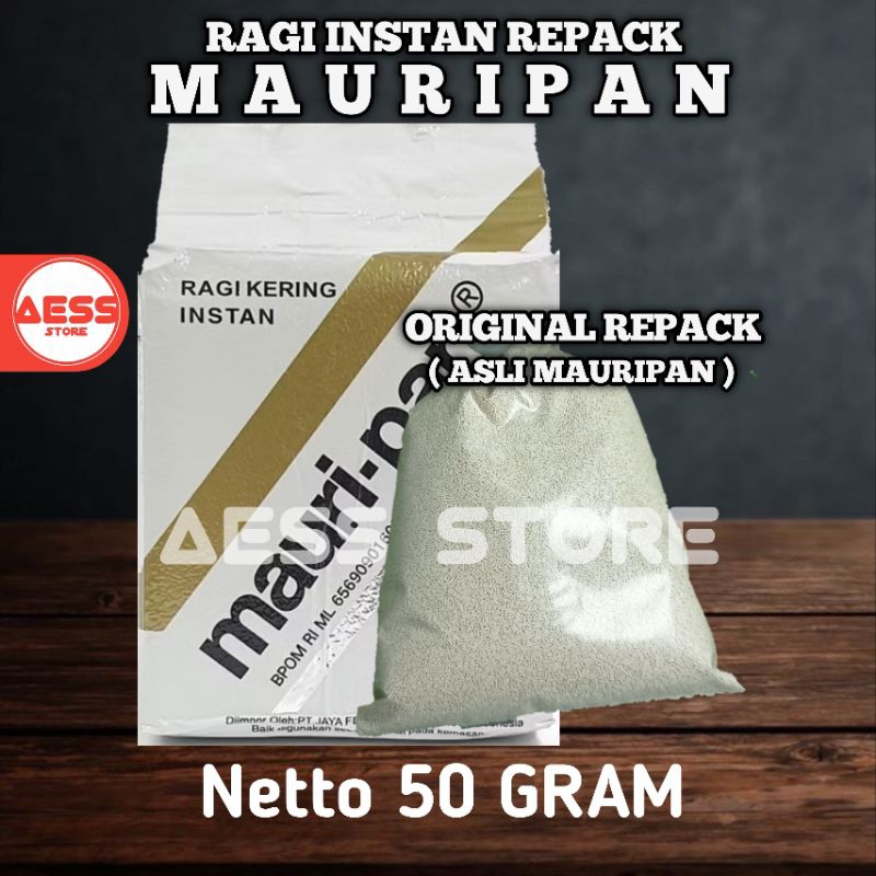 Jual Ragi Instant Repack MAURIPAN 50 Gram | Shopee Indonesia