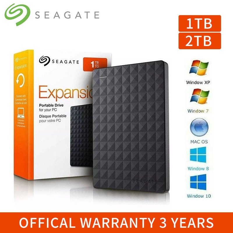 Jual Seagate 2TB/1TB Hard Disk Eksternal 2.5" Portable Hardisk USB 3.0
