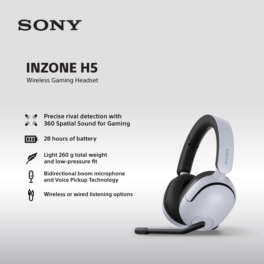 SONY INZONE H5 Wireless Gaming Headset
