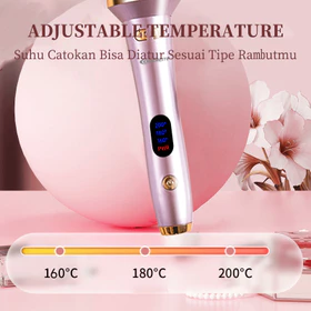 MAIMEITE Catokan Curly Otomatis Catokan Keriting Rambut 25mm Otomatis Ceramics Curly Hair Styler