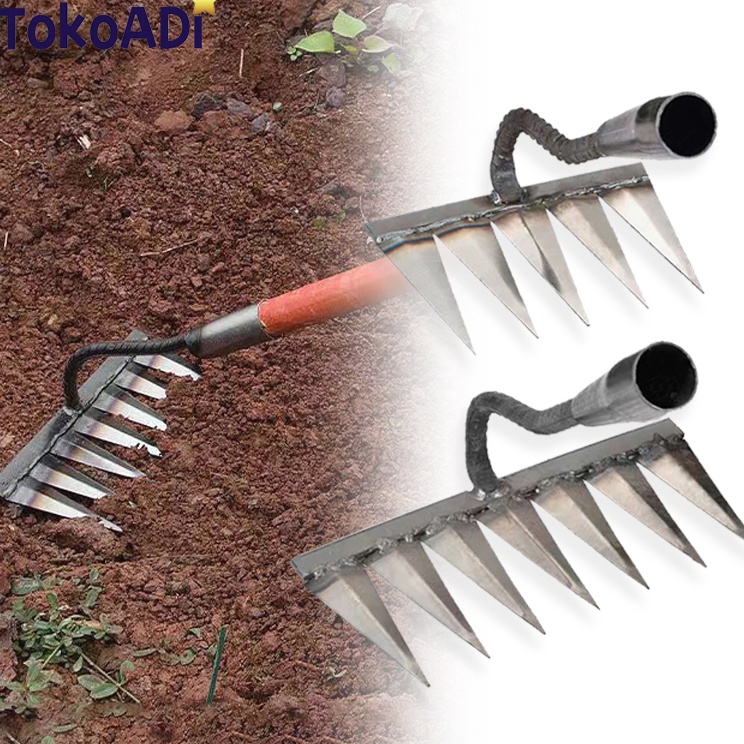 Jual Kirim Populer 57 Gigi Alat Berkebun Cangkul Penyiangan Rake ...