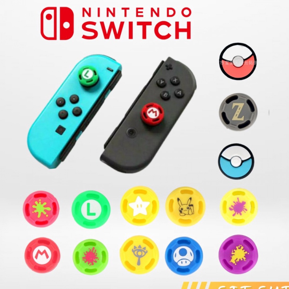 Jual Nintendo Switch V1 V2 OLED Lite Analog Thumb Grip Controller ...