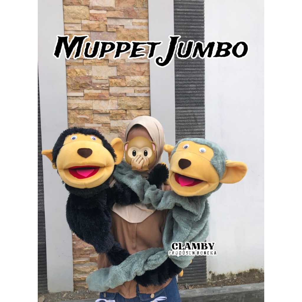 Jual Boneka Muppet Monyet Jumbo | Hand Muppet Jumbo | Muppet Monyet 1 ...