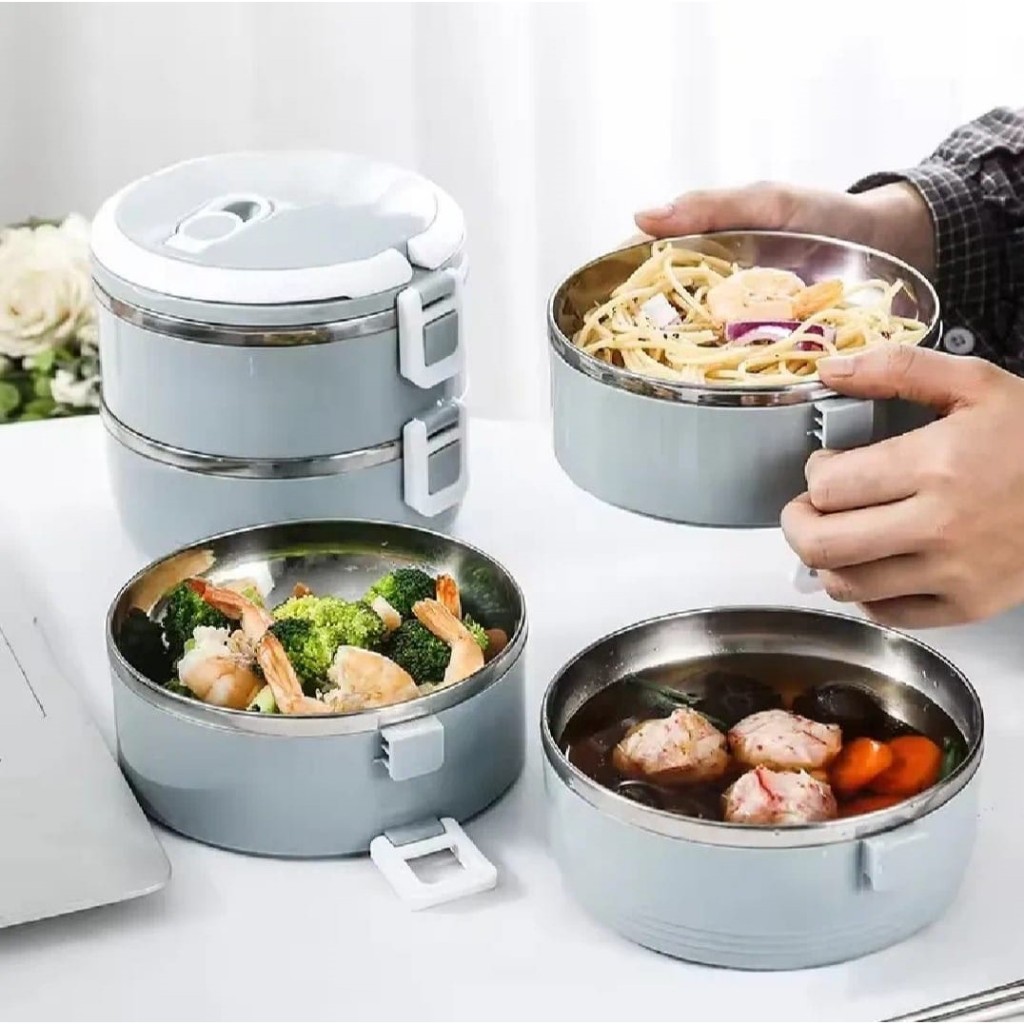 Jual Rantang Stainless Steel 3 Susun I Tempat Penyimpanan Makan ...
