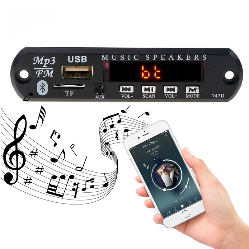 Jual Modul MP3 Bluetooth Radio 12V - Kit AudioFor Salon Aktif Tape ...
