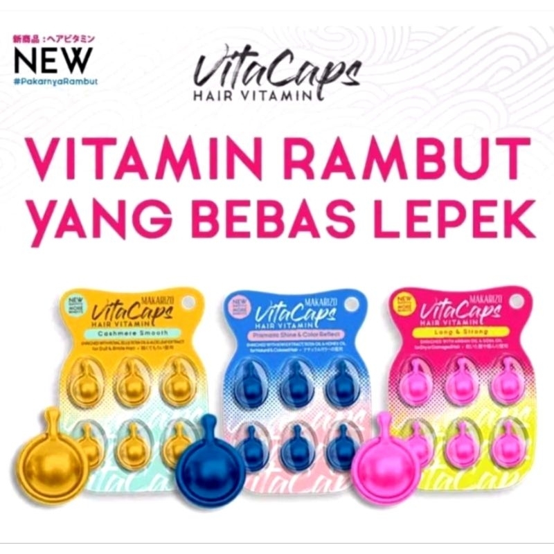 Jual Makarizo VitaCaps Hair Vitamin / Vitamin Rambut capsul 6 x 1 mL ...