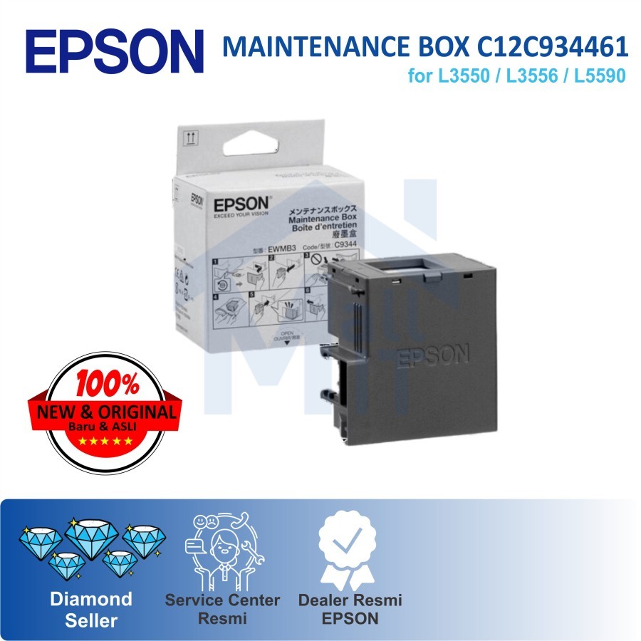 Jual MAINTENANCE BOX EPSON C9344 C12C934461 EPSON L3550 L3556 L5590 ...