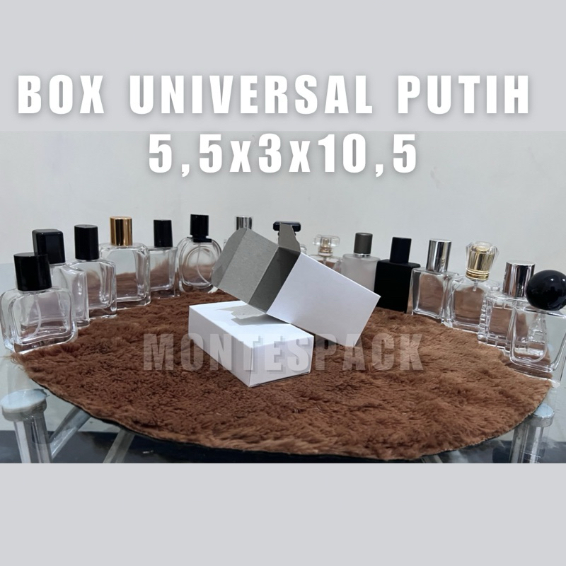 Jual Box Universal 5,5x3x10 cm PUTIH | Box Reguler Universal untuk ...