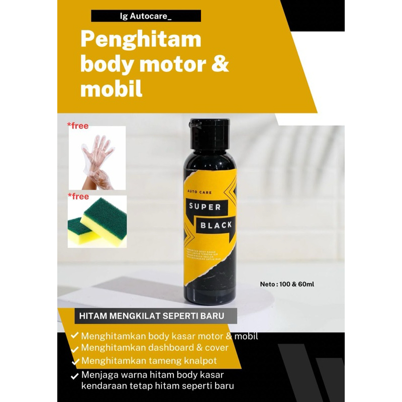 Jual BLACK MAGIC 100ml PENGHITAM BODY KASAR MOTOR DAN MOBIL PERMANENT ...