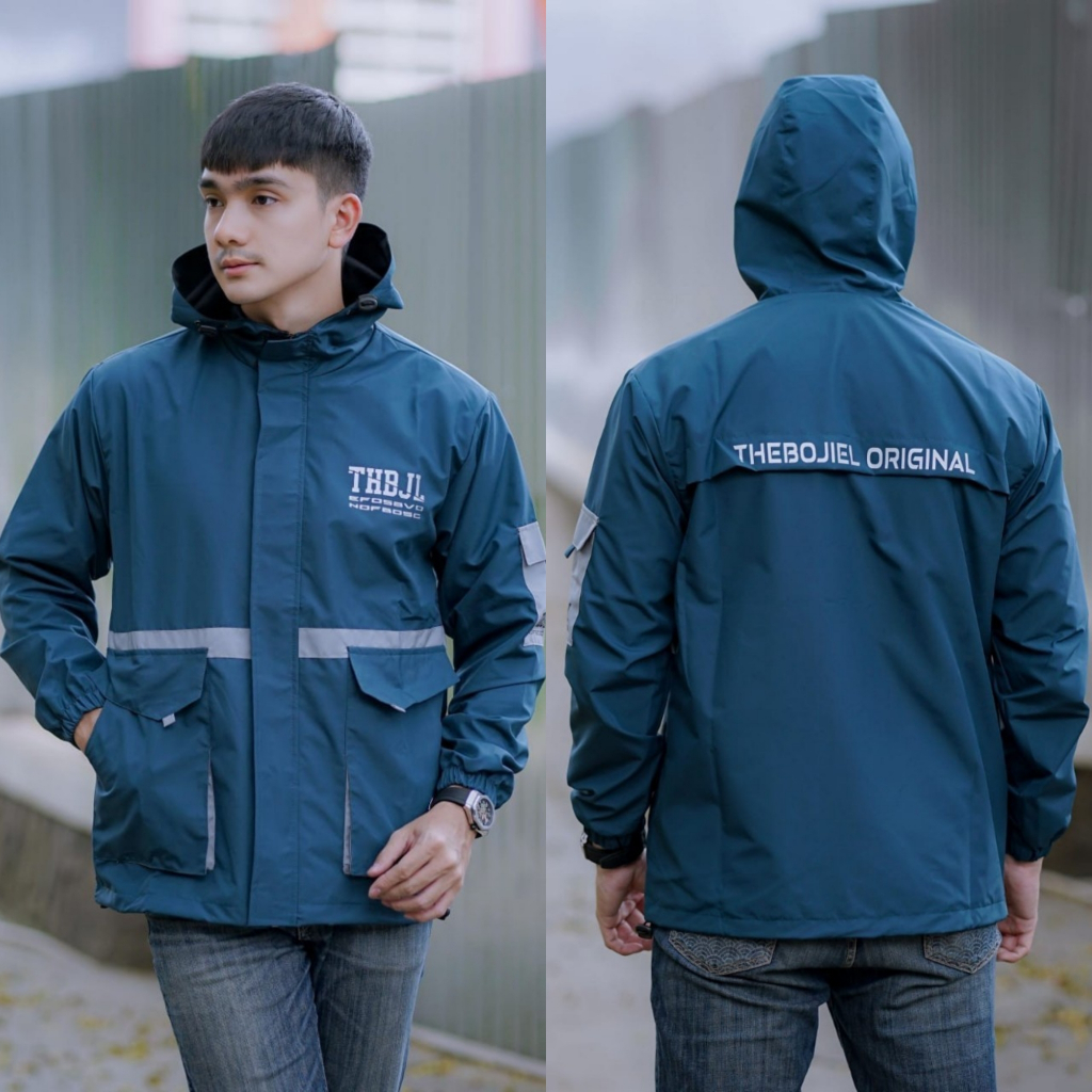 Jual Jaket Casual Parka Parasut Waterproof Windbreaker Anorak