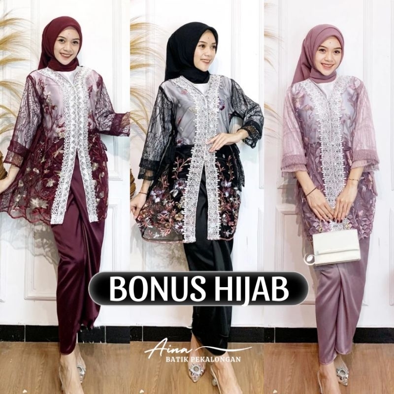 Jual NEW ARRIVAL One Set Wanita Modern Maiza Tulle Gardenia Warna Mix ...