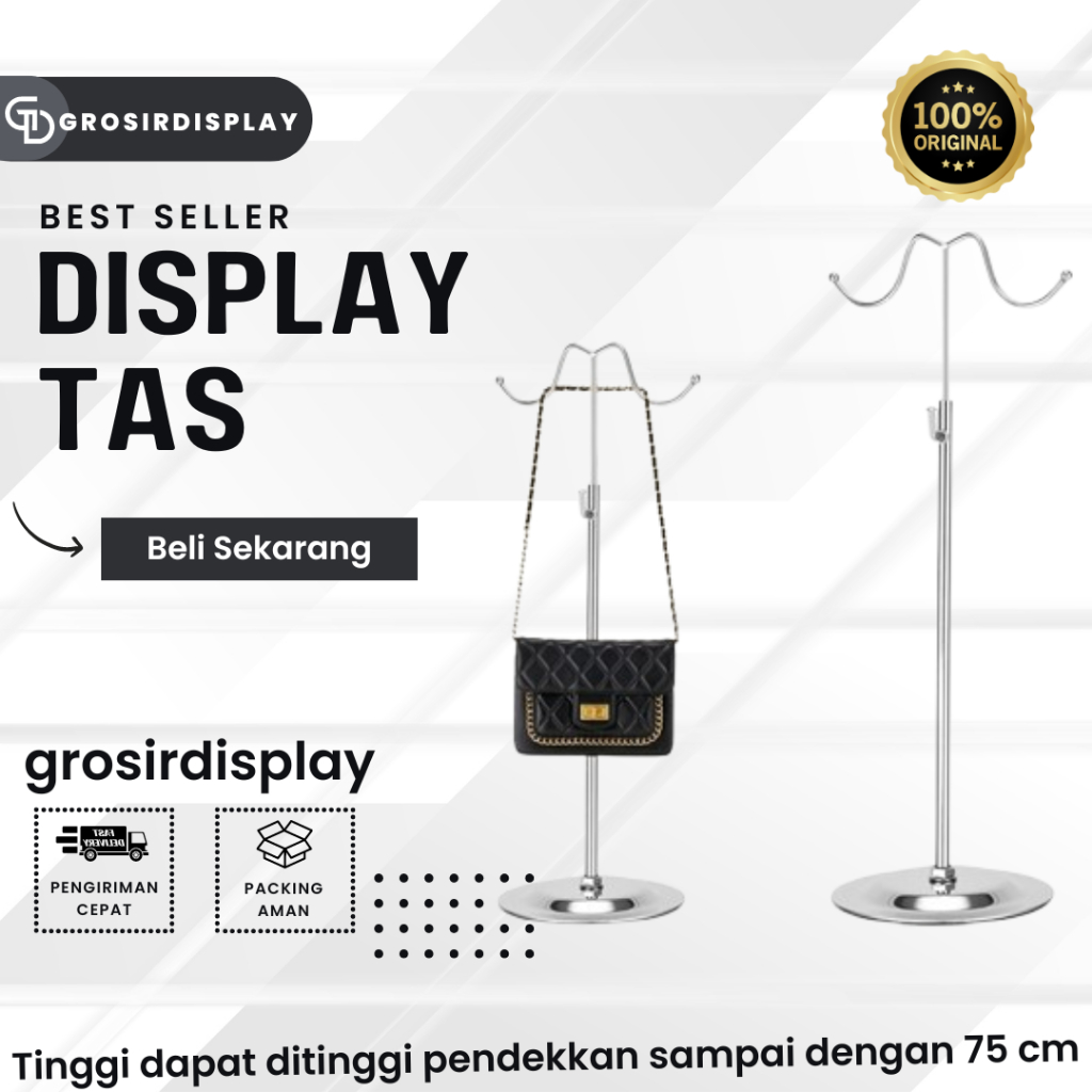 Jual Display Gantungan Tas Stainless Isi 2 murah | Shopee Indonesia